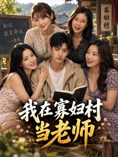 古装短剧竖版海报，白衣男子与红衣女子在灯笼间相拥